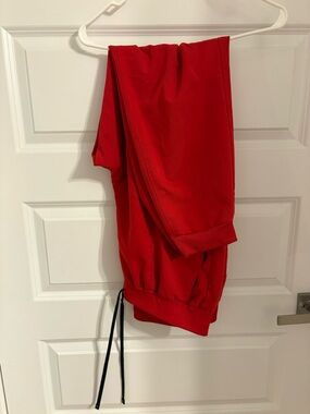 Red Drawstring Joggers